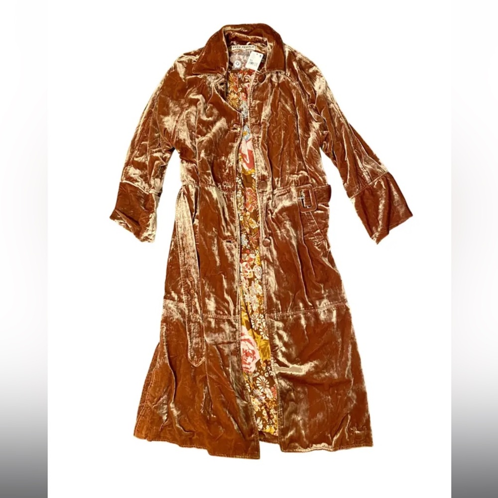 Free People Adele Velvet Duster NWOT